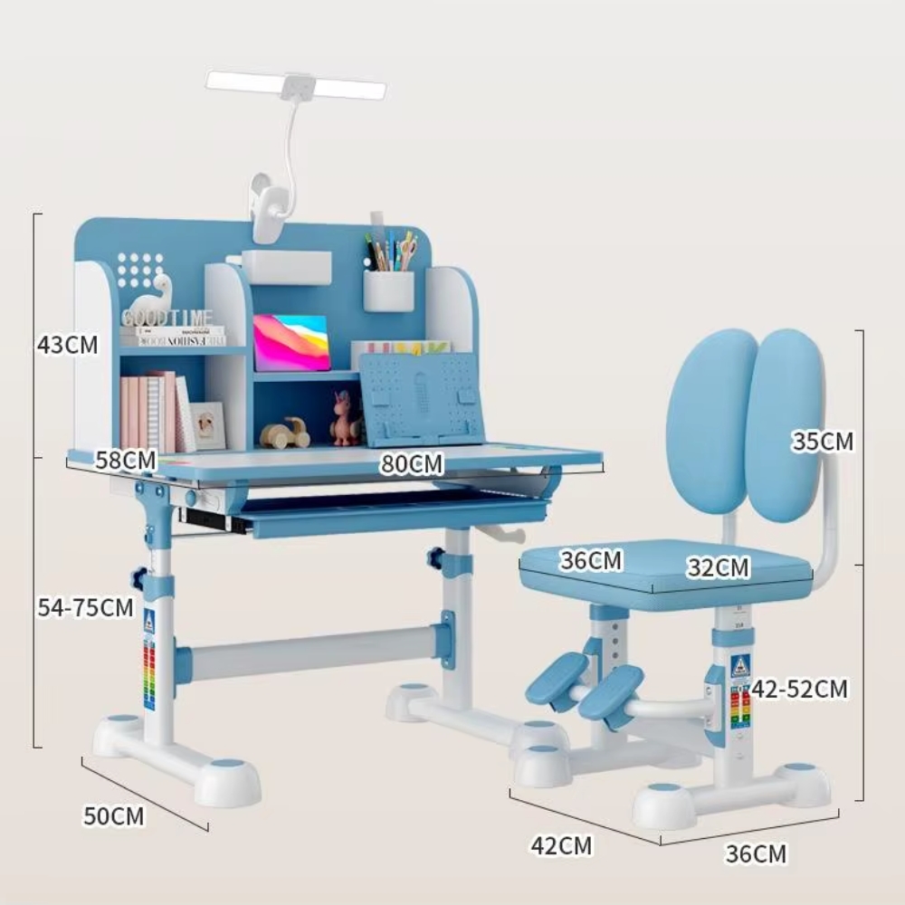 Kích thước bàn học thông minh chống gù F01