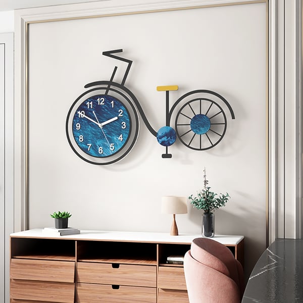Đồng hồ treo tường xe đạp trang trí nội thất