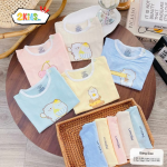 Combo 3 Bộ Quần Áo Sơ Sinh Unchi Cộc Tay Thun Lạnh Thông Hơi