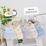 Combo 3 Bộ Quần Áo Sơ Sinh Unchi Ba Lỗ Kẻ Phối Màu