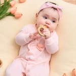 Bộ body sơ sinh La Pomme dài tay Happy Morning