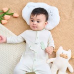 Bộ body sơ sinh La Pomme dài tay Happy Morning