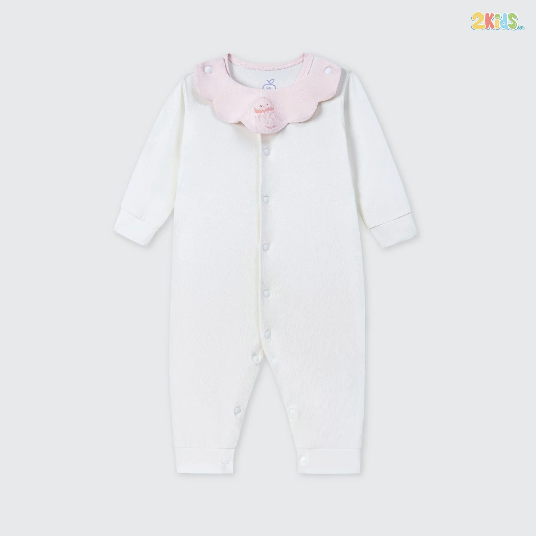 Bộ body sơ sinh La Pomme dài tay Hello Sunday