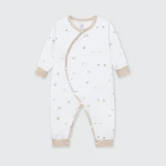 Bộ body sơ sinh La Pomme dài tay họa tiết bé xinh