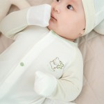 Bộ body sơ sinh La Pomme dài tay in hình dễ thương