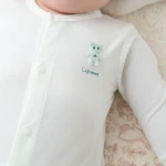 Bộ body sơ sinh La Pomme dài tay người bạn êm đềm