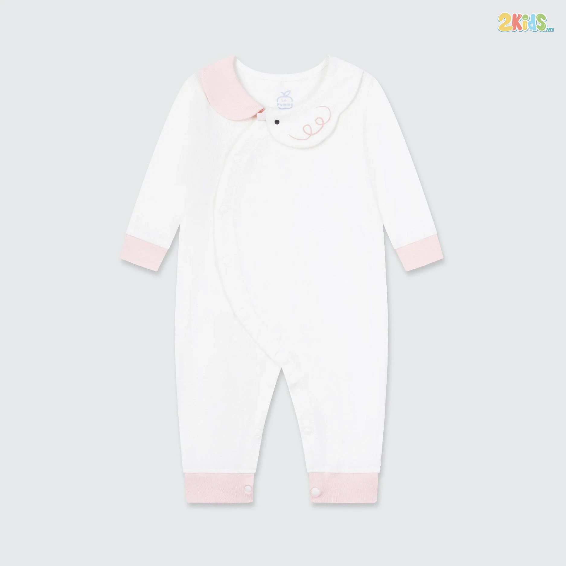 Bộ body sơ sinh La Pomme dài tay người bạn trong vườn