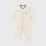 Bộ body sơ sinh La Pomme dài tay nông trại