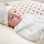 Bộ body sơ sinh La Pomme dài tay nông trại