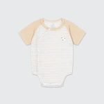 Bộ bodysuit sơ sinh La Pomme cộc tay kẹo ngọt bé con