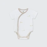 Bộ bodysuit sơ sinh La Pomme cộc tay mùa hè của bé