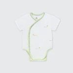 Bộ bodysuit sơ sinh La Pomme cộc tay mùa hè của bé