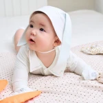 Bộ bodysuit sơ sinh La Pomme dài tay Happy Friend