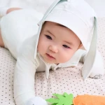 Bộ bodysuit sơ sinh La Pomme dài tay Happy Friend