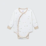 Bộ bodysuit sơ sinh La Pomme dài tay họa tiết bé xinh