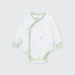 Bộ bodysuit sơ sinh La Pomme dài tay mùa hè của bé