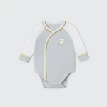 Bộ bodysuit sơ sinh La Pomme dài tay ngỗng con