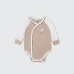 Bộ bodysuit sơ sinh La Pomme dài tay ngỗng con