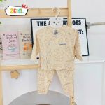 Combo 3 Bộ Quần Áo Sơ Sinh Unchi Dài Tay Thun Lạnh Cài Chéo