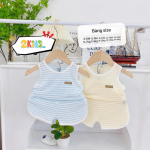 Bộ Quần Áo Sơ Sinh Unchi Ba Lỗ Kẻ Phối Màu