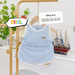 Bộ Quần Áo Sơ Sinh Unchi Ba Lỗ Kẻ Phối Màu