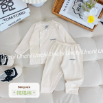 Combo 3 Bộ Quần Áo Sơ Sinh Unchi Dài Tay Cài Lệch Màu Dễ Thương