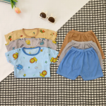 Combo 3 bộ cộc tay thun tăm kết hợp họa tiết