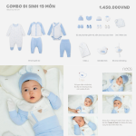 Combo đi sinh Nous 19 món màu trắng phối xanh