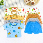 Combo 5 bộ cộc tay tăm lạnh cho bé họa tiết đáng yêu