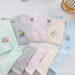 Combo 3 Bộ Quần Áo Sơ Sinh Unchi Cộc Tay Bamboo Vân Nổi