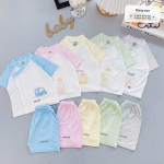 Combo 3 Bộ Quần Áo Sơ Sinh Unchi Cộc Tay Unchi Cài Chéo Xinh Xắn