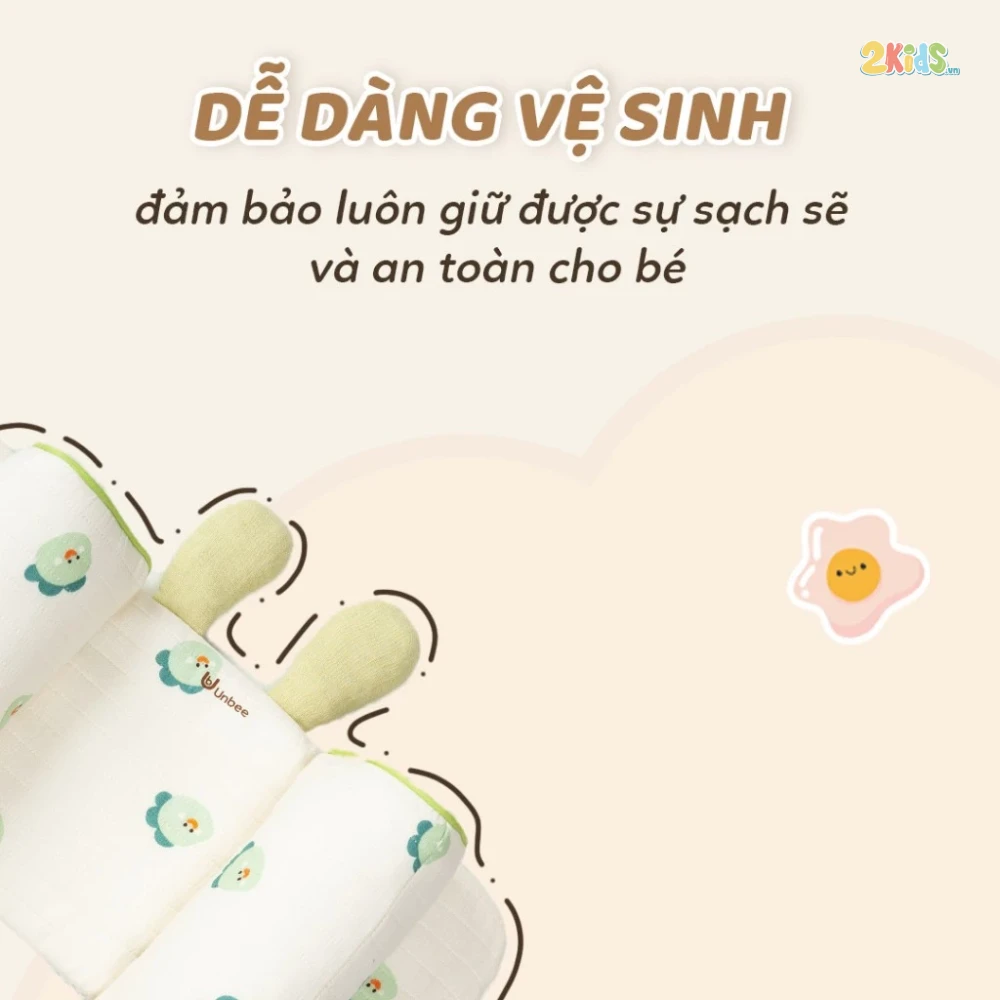 Gối định hình đầu chống méo, chống bẹp Unbee