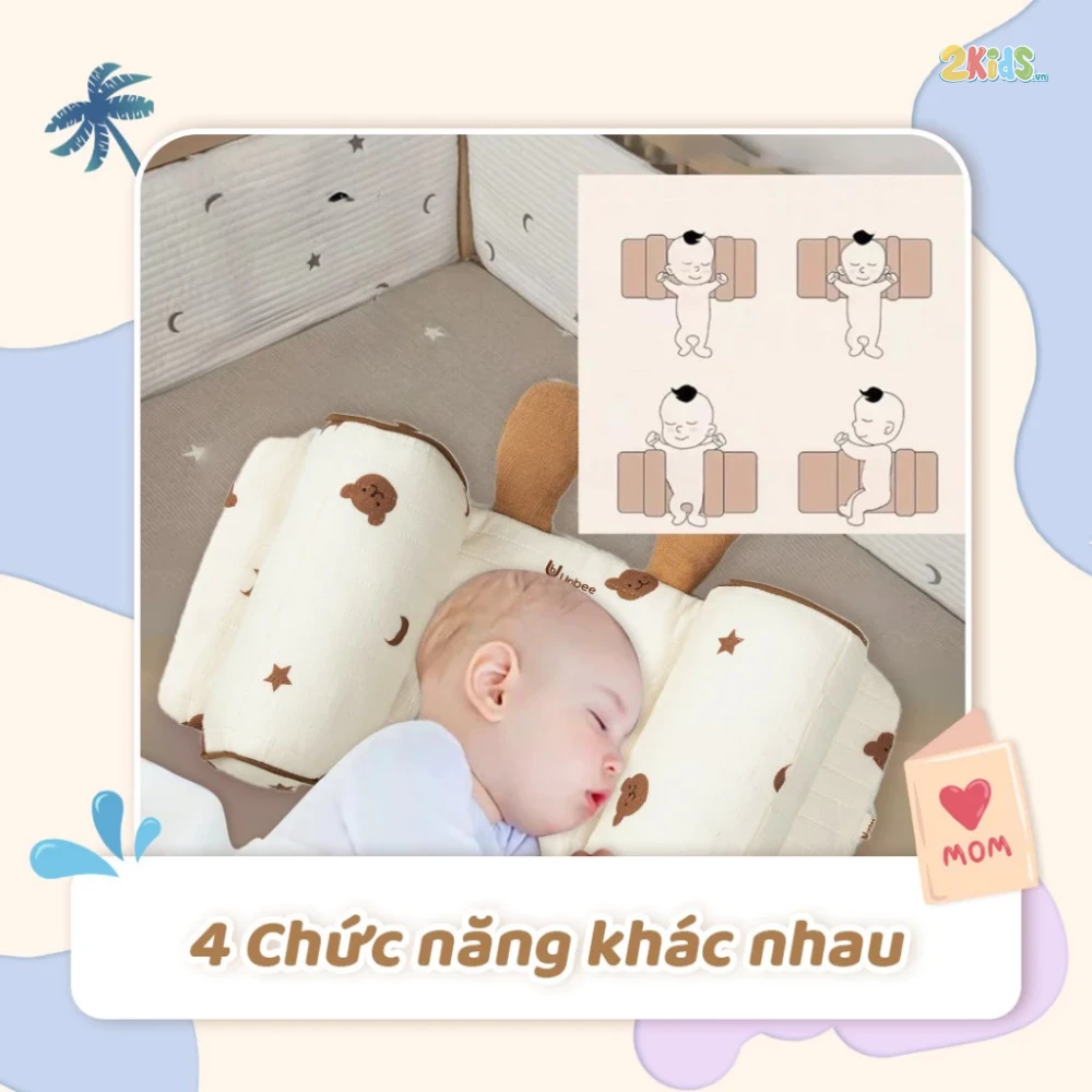 Gối định hình đầu chống méo, chống bẹp Unbee