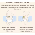 Gối định hình đầu chống méo Unbee xô Muslin
