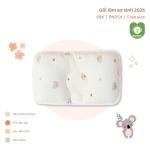 Gối lõm chống bẹp đầu sơ sinh Unbee bamboo trần bông