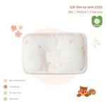 Gối lõm chống bẹp đầu sơ sinh Unbee bamboo trần bông