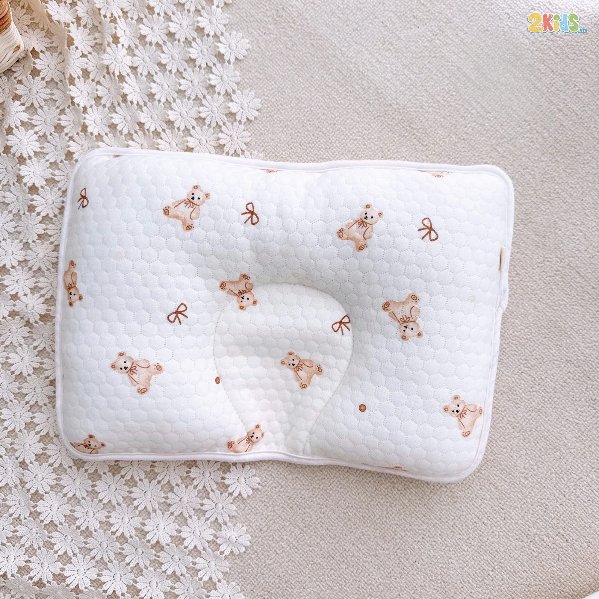 Gối lõm sơ sinh Win chống méo đầu