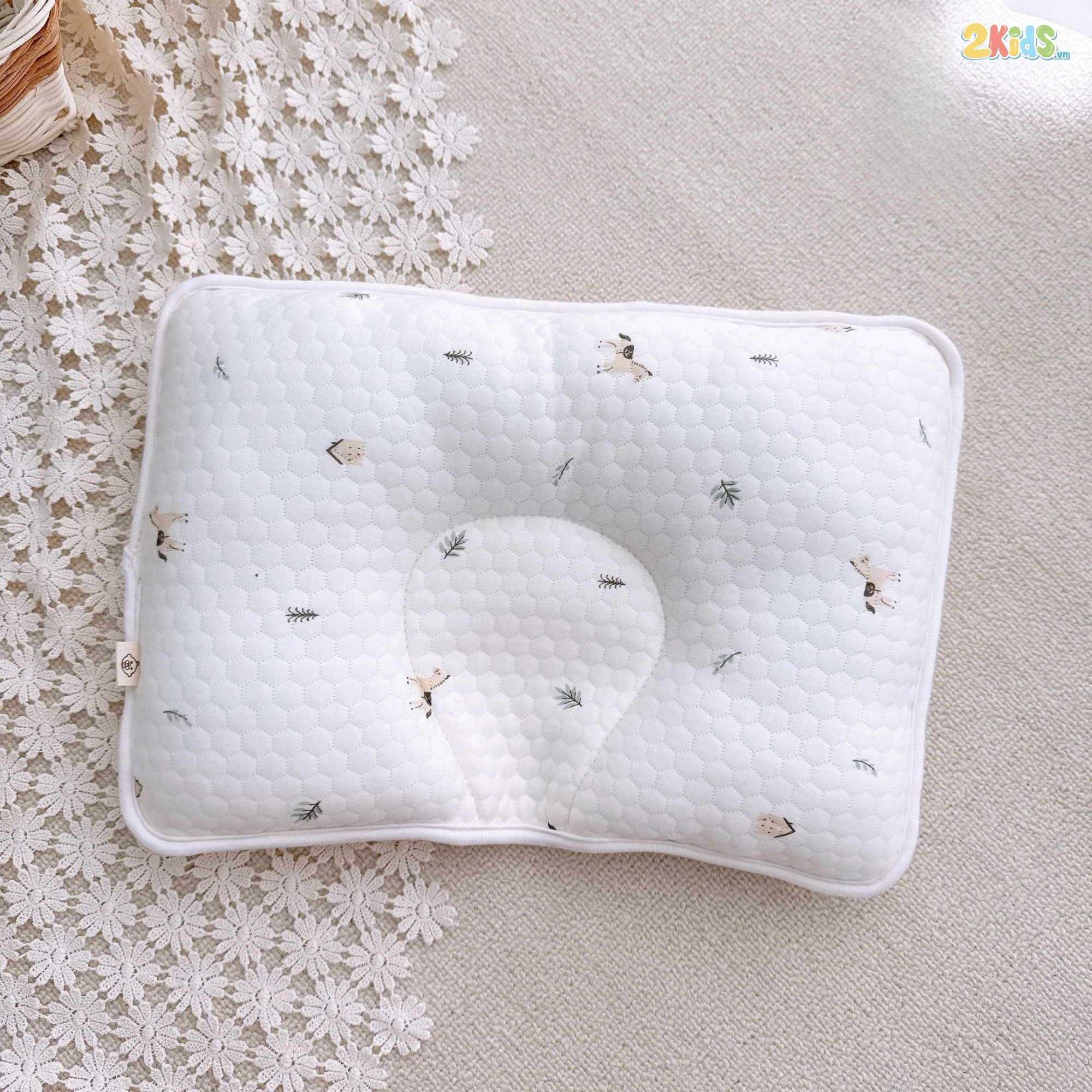 Gối lõm sơ sinh Win chống méo đầu