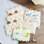 Gối sơ sinh Win tai gấu xô Muslin