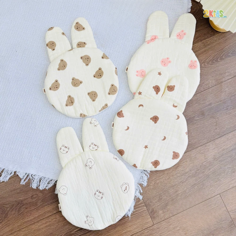 Gối sơ sinh thông hơi tai thỏ