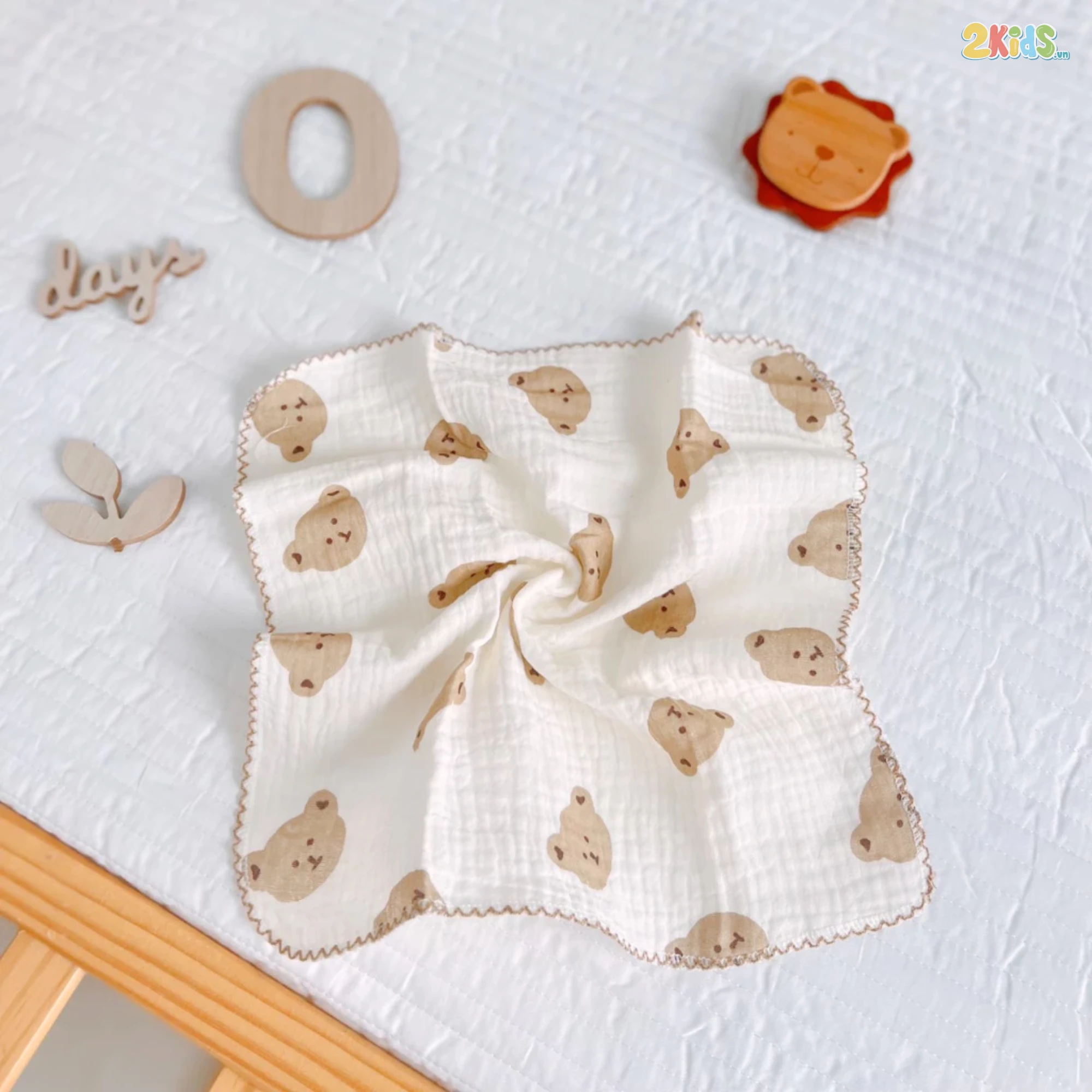 Khăn sữa xô Muslin Boona (Hộp 6 chiếc)
