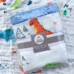 Khăn tắm sợi tre Manny 4 lớp bo viền