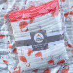 Khăn tắm sợi tre Manny 4 lớp bo viền