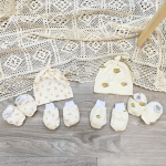 Set mũ bao tay bao chân hoạ tiết Anchee