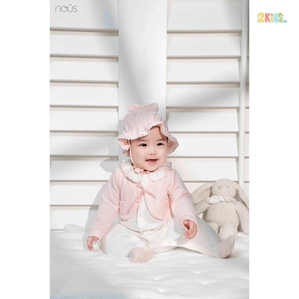 Bộ body sơ sinh NOUS dài tay có tất và áo vest