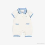 Bộ body sơ sinh Bu baby ngắn tay cổ Polo phối viền