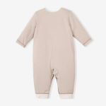 Bộ body sơ sinh Nous dài tay màu hồng chấm bi