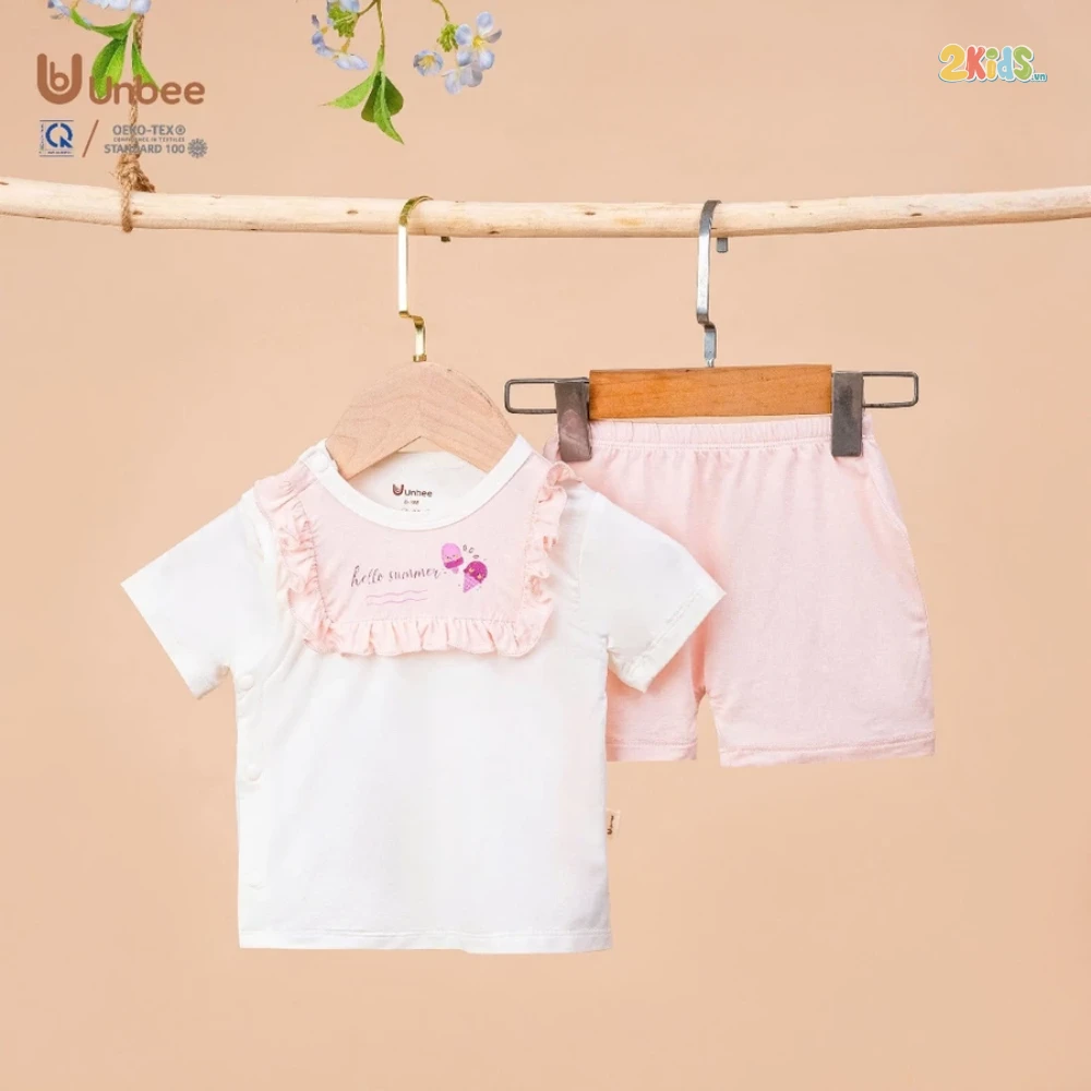 Bộ cộc tay sơ sinh Hello Summer