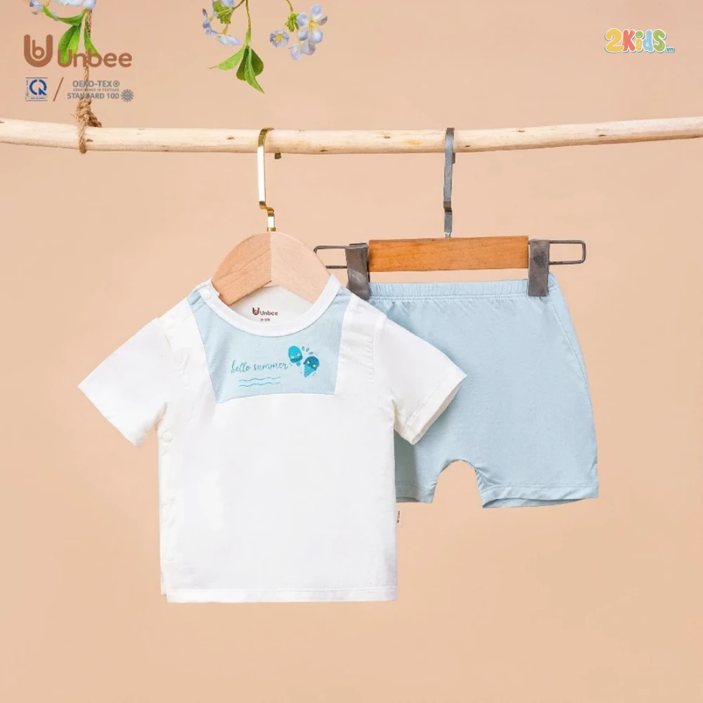 Bộ cộc tay sơ sinh Hello Summer