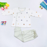 Bộ dài tay khuy bấm, chất liệu Petit siêu mát mịn